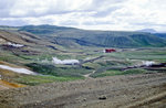 Landschaft mit Kraftwerk in der Nähe von Jökulsargljufur.