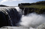 Wasserfall Dettifoss der Jökulsá á Fjöllum. Bild vom Dia. Aufnahme: August 1995.