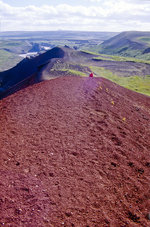 Rauðhólar an der Jökulsá á Fjöllum östlich von Húsavík in Island.