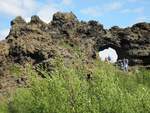 Erstarrte Lava bei Dimmborgir auf Island am 22.07.17