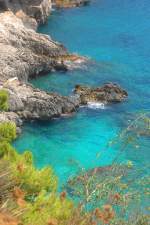 Capri: Aussicht über Scoglia Unghio Marina - Aufnahmedatum: 21. Juli 2011.