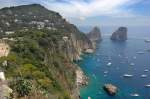 Capri: Aussicht über Scoglia Unghio Marina Richtung I Faglioni - Aufnahmedatum: 21.