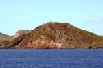Die Vulkaninsel Vulcano im Tyrrhenischen Meer.