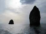 Felsen im Tyrrhenischem Meer bei Lipari am 27.04.18