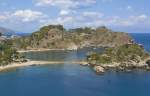 Baia Dell'Isola Bella bei Taormina auf Sizilien. Aufnahme: Juli 2013.