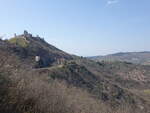 Ausblick auf die Rocca Maggiore bei Assisi, Umbrien (26.03.2022)