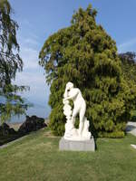 Bellagio, Statue im Landschaftspark der Villa Melzi (21.09.2018)