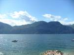 Blick auf die Bergkette am Gardasee (25.07.10)