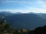 Blick ber die Alpen in Sdtirol am 30.10.2011