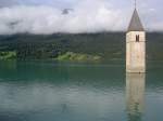 Reschensee mit Kirchturm (04.08.2012)