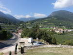Aussicht auf den Ort Prissiano mit Monte Gall 1631 M.