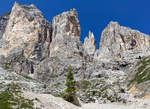 Im  Rosengarten , Bergmassiv in den Dolomiten. 12.07.2020