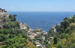 Die Amalfiküste in der Nähe von Positano.