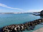 Otranto, Ausblick auf die Marina, Provinz Lecce (03.03.2023)