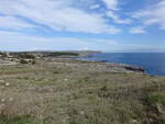 Ausblick auf die Küste der Halbinsel Salento von der SP 87 (03.03.2023)