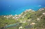 Die Amalfiküste von Villa Cimbrone in Ravello aus gesehen. Aufnahmedatum: 27. Juli 2011.