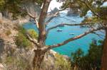 Die Südküste von Capri. Aufnahmedatum: 21. Juli 2011.