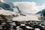 Columbia Icefield im kanadischen Jasper National Park. Aufnahme: Juni 1987 (digitalisiertes Negativfoto).