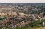 Alberta Badlands in Dinosaur Provincial Park der kanadischen Provinz Alberta.