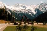 Yoho National Park am Trans-Canada Highway. Aufnahme: Mai 1987 (digitales Negativfoto).