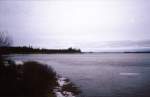 Happy Valley-Goose Bay, Ufer des Lake Melville (aufgenommen am 31.10.1990)
