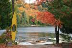 Eine Kanuvermietung im Algonquin Provinzial Park.