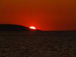 Urlaub oktober 09  Sonnenuntergang auf der Insel Brac/Bol