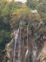 Urlaub Oktober 09  Plitwitzer Seen Wasserfall