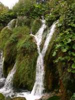 Urlaub Oktober 09  Plitwitzer Seen Wasserfall