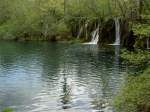 Plitwitzer Seen, Kleiner Wasserfall am Gradinsko See (02.05.2012)