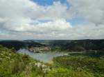 Blick auf SKRADIN im Bereich der KRKA-Wasserflle; 130422