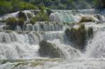 Der Wasserfall »Skradinski buk« im Nationalpark Krka in der kroatischen Gespanschaft Šibenik-Knin.Aufnahme: Juli 2009.