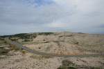 Blick ber die hgelige Landschaft im sdlichen Teil der Insel Rab.