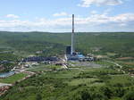 Aussicht auf das Heizkraftwerk bei Plomin (29.04.2016)