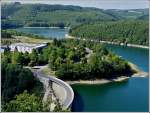 Der Stausee der Obersauer aufgenommen in der Nhe von Esch-sur-Sre am 03.07.2011.