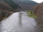 Nach den ergiebigen Regenfllen der letzten Woche, war die Sauer in der Nhe von Heiderscheidgrund (Luxemburg) am vergangenem Samstag etwas ber die Ufer getreten. 08.12.07.