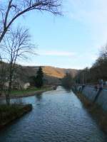 In Kautenbach (Luxemburg) mndet die Clerve in die Wiltz.