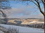 Verschneite Landschaft in der Nhe von Wiltz.