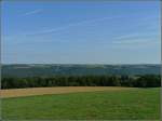 Diese Aussicht kann man in Heiderscheid genieen.