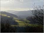 Blick in Richtung Stausee der Obersauer in der Nhe von Kaundorf. 14.01.2012 (Jeanny)