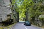 Auf der Landesstraße CR 364 in Petite Suisse in Luxembourg.