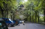 Der Predigtstuhl an der CR364 in La Petite Suisse in Luxemburg, ist ein eigenwilliges Felsengebilde, das seinen Namen seinem Aussehen verdankt.