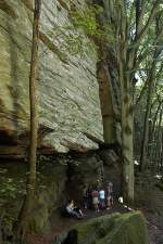 Am Wanderweg von Berdorf nach Waldbillig durch La Petite Suisse (Kleine Luxemburger Schweiz).