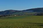 Blick über die Hügel in der Nähe von Wiltz. 01.2022