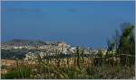 Blick auf die Hauptstadt von Gozo:Victoria.