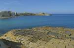 Meersalzgewinnung in der Xwieni Bay an der Nordküste von Gozo. Aufnahme: Oktober 2006.