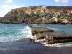 Malta, Anchor Bay mit Ras in-Niexfa Halbinsel (24.03.2014)