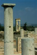 Die antike Ruinenstadt von Kourion, die bereits ca. im 13. JH vor Christus gegrndet wurde. (November 1996)