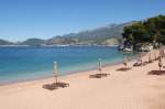 Der Strand an Sveti Stefan.