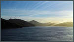 Der Tory Channel, eine Meerenge in den Marlborough Sounds der neuseeländischen Südinsel.